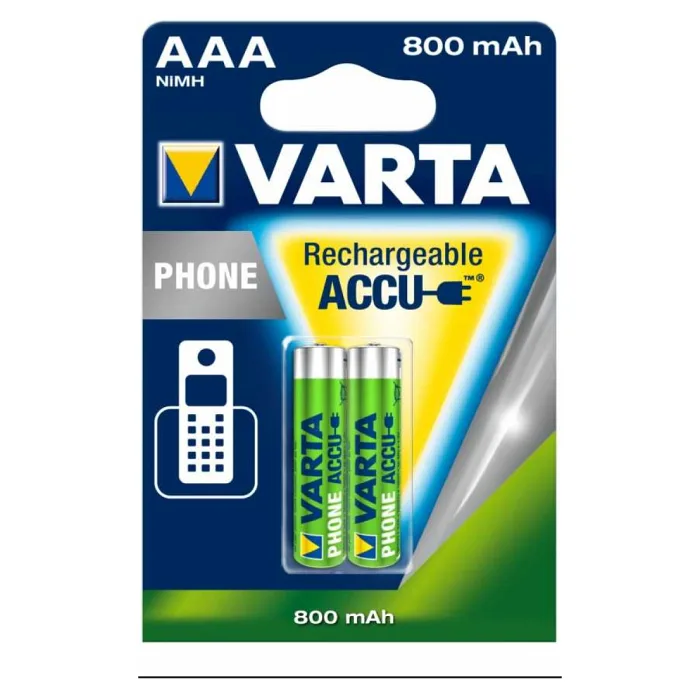 VARTA ŞARJ EDİLEBİLİR PİL 2 Lİ RECHARGE ACCU POWER AAA 800 MAH