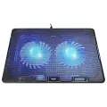 ADDİSON AD-S1 WAFT MAVİ LED IŞIKLI 2 FANLI 2 USB DC 5V 125*125*20MM NOTEBOOK SOĞUTUCU STAND