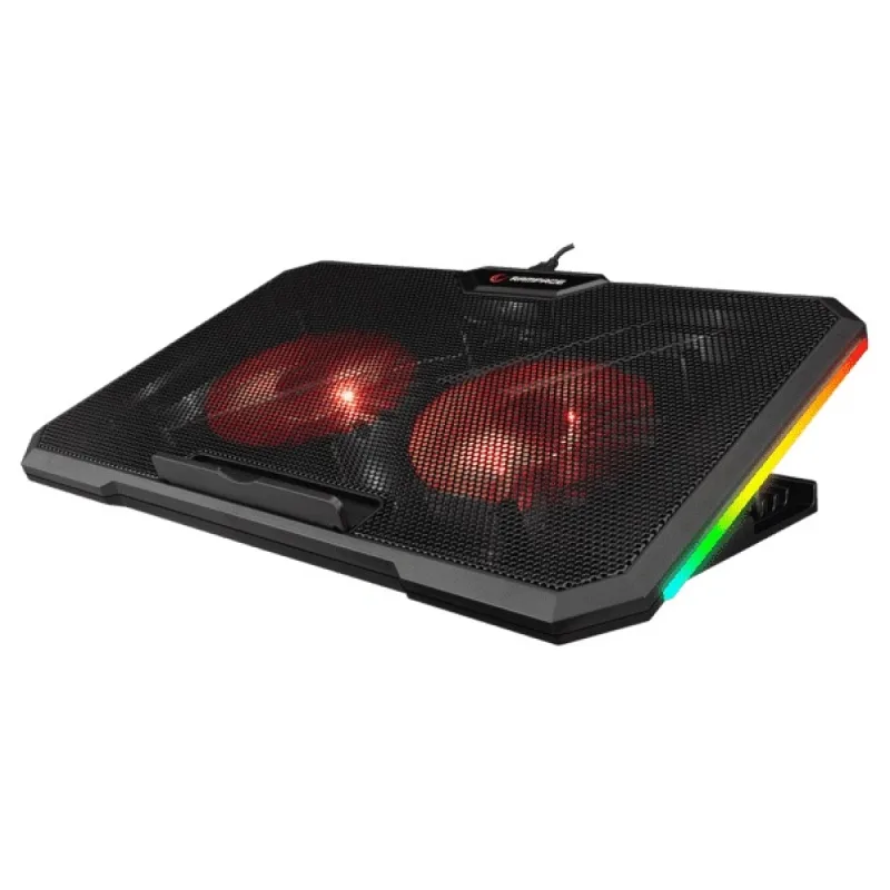 ADDİSON RAMPAGE AD-RC12 GAMEZONE SİYAH 2 FAN 2 USB RGB IŞIKLI 15"-17" NOTEBOOK SOĞUTUCU STAND