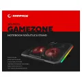 ADDİSON RAMPAGE AD-RC12 GAMEZONE SİYAH 2 FAN 2 USB RGB IŞIKLI 15"-17" NOTEBOOK SOĞUTUCU STAND