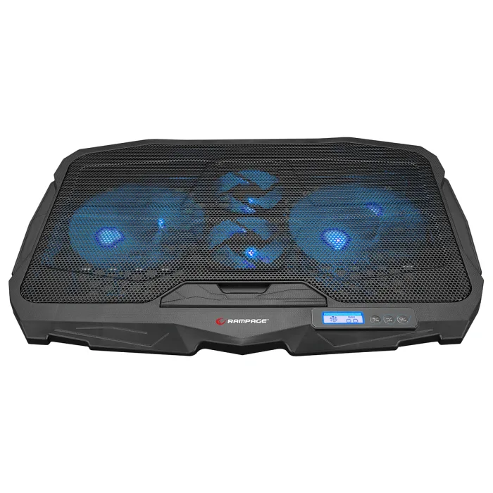 ADDİSON RAMPAGE AD-RC4 MAVİ LEDLİ 2*125MM+2*70MM IŞIKLI FAN 15"-17" NOTEBOOK SOĞUTUCU STAND