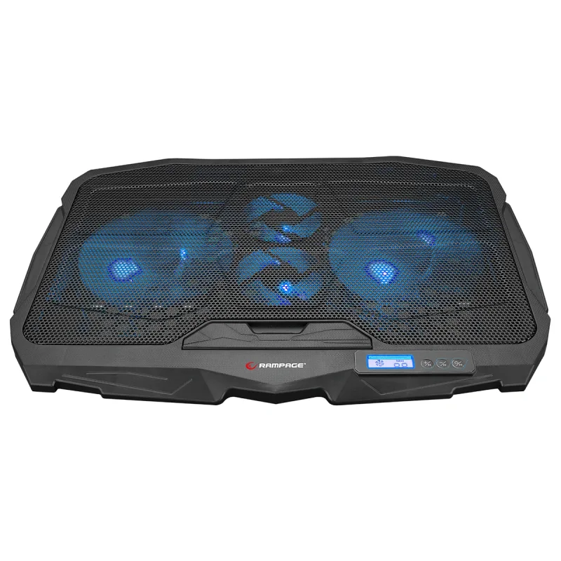 ADDİSON RAMPAGE AD-RC4 MAVİ LEDLİ 2*125MM+2*70MM IŞIKLI FAN 15"-17" NOTEBOOK SOĞUTUCU STAND