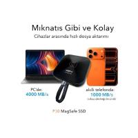 Addlink P30 2TB 4000-3600 MB/s USB 4.0 (40Gbps) Type-C Portable Taşınabilir SSD AD2TBP30B4K