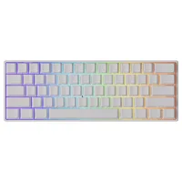 AKKO MONSGEEK FUN60 Pro Shine-Through White Hall Effect Manyetik Switch 8K Hz ARGB Kablosuz Hotswap Mekanik Gaming Klavye