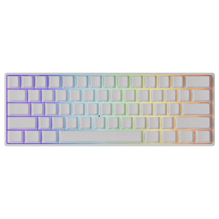 AKKO MONSGEEK FUN60 Pro Shine-Through White Hall Effect Manyetik Switch 8K Hz ARGB Kablosuz Hotswap Mekanik Gaming Klavye