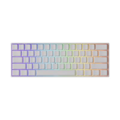 AKKO MONSGEEK FUN60 Pro Shine-Through White Hall Effect Manyetik Switch 8K Hz ARGB Kablosuz Hotswap Mekanik Gaming Klavye