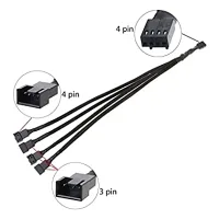 ALFAİS 4987 4 PİN FAN ÇOKLAYICI Y PWM ÇOKLAYICI SPLİTTER KABLOSU 4 PORT