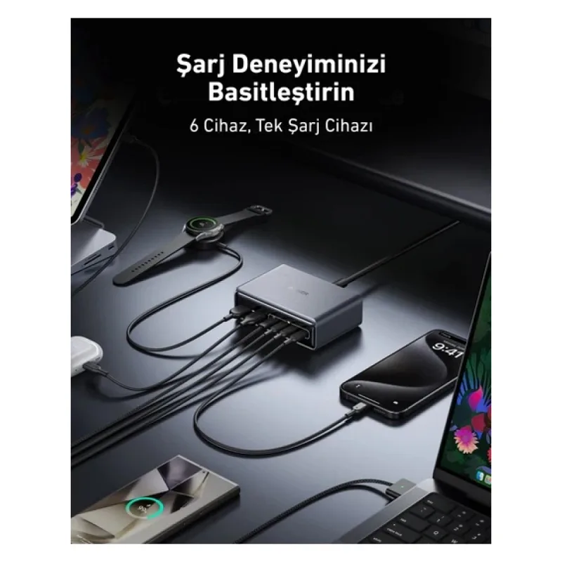 Anker Prime A2683 200 W Hızlı Şarj Adaptörü