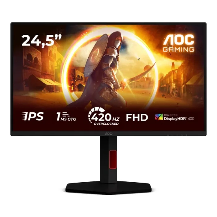AOC 25G4KUR 24.5" 0.3 ms Full HD Pivot IPS 400 Hz Oyuncu Monitörü