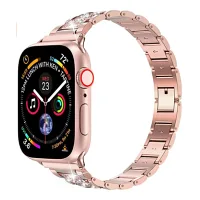 Apple Watch 40mm Wiwu Three Beads Set Auger Metal Kordon Rose Gold
