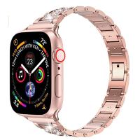 Apple Watch 40mm Wiwu Three Beads Set Auger Metal Kordon Rose Gold