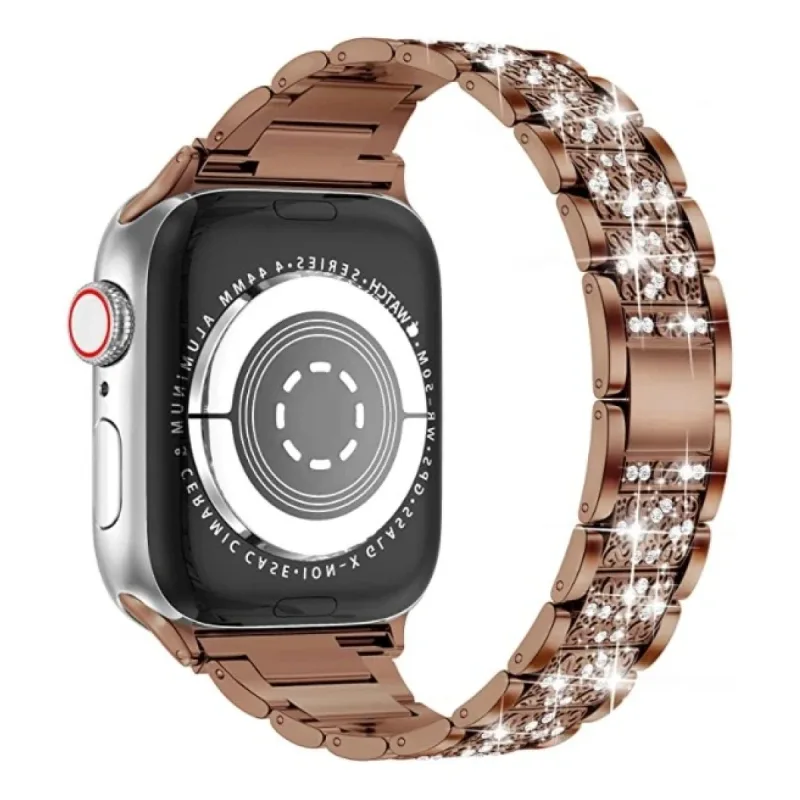 Apple Watch 40mm Wiwu Three Beads Set Auger Metal Kordon Rose Gold
