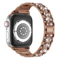 Apple Watch 40mm Wiwu Three Beads Set Auger Metal Kordon Rose Gold