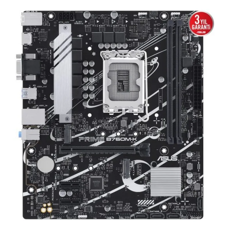 Asus Prime B760M-K Intel LGA1700 DDR5 Micro ATX Anakart