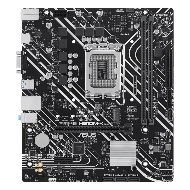 Asus Prime H610M-K ARGB Intel LGA1700 DDR5 Micro ATX Anakart