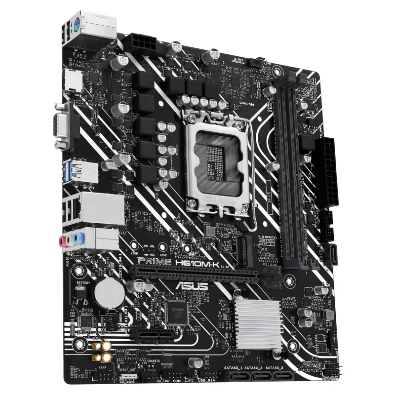 Asus Prime H610M-K ARGB Intel LGA1700 DDR5 Micro ATX Anakart