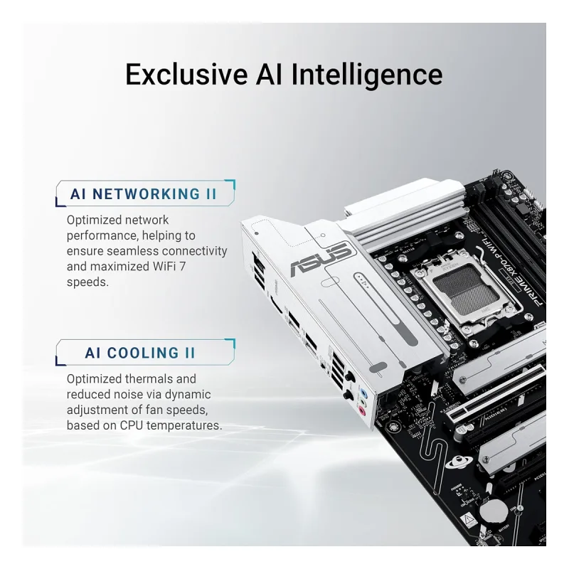 ASUS Prime X870-P 8000MHz(OC) DDR5 Soket AM5 M.2 HDMI ATX Anakart