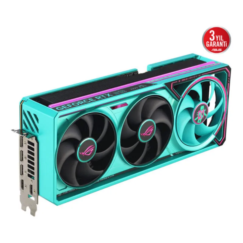Asus RTX 5080 ROG Astral OC Hatsune Miku Edition ROG-ASTRAL-RTX5080-O16G-HATSUNE-MIKU-EDITION 256 Bit GDDR7 16 GB Ekran Kartı