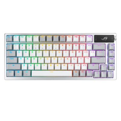 ASUS ROG AZOTH ROG NX SNOW SWİTCH RGB KABLOSUZ TÜRKÇE MEKANİK BEYAZ GAMİNG KLAVYE