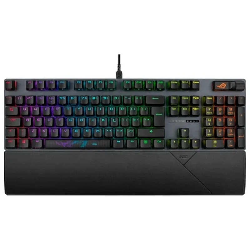 ASUS ROG STRIX SCOPE II TÜKÇE TUŞ DİZİLİMİ ROG NX SNOW MEKANİK SWITCH AURA SYNC RGB VE BİLEK DESTEĞİ