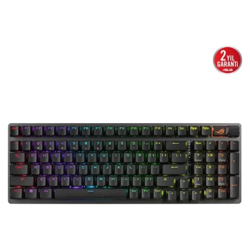 ASUS ROG STRIX SCOPE II TÜKÇE TUŞ DİZİLİMİ ROG NX SNOW MEKANİK SWITCH AURA SYNC RGB VE BİLEK DESTEĞİ