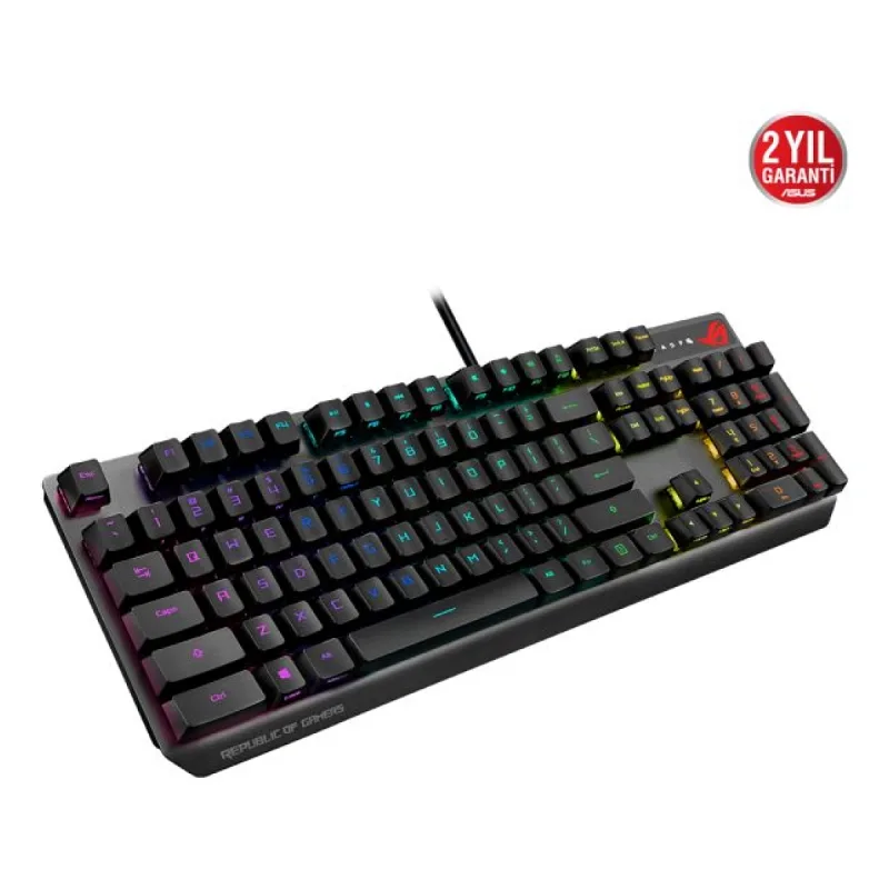 ASUS ROG Strix Scope RX Blue Switch IP57 Su Geçirmez ve Toza Dayanıklı Türkçe Optik Mekanik Gaming Klavye