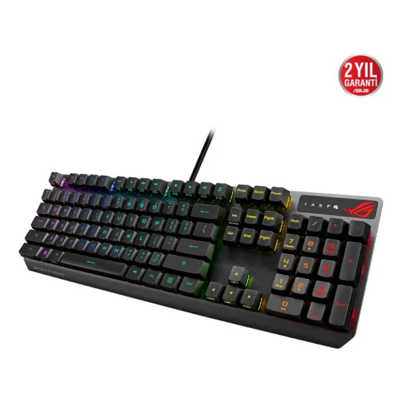 ASUS ROG Strix Scope RX Blue Switch IP57 Su Geçirmez ve Toza Dayanıklı Türkçe Optik Mekanik Gaming Klavye
