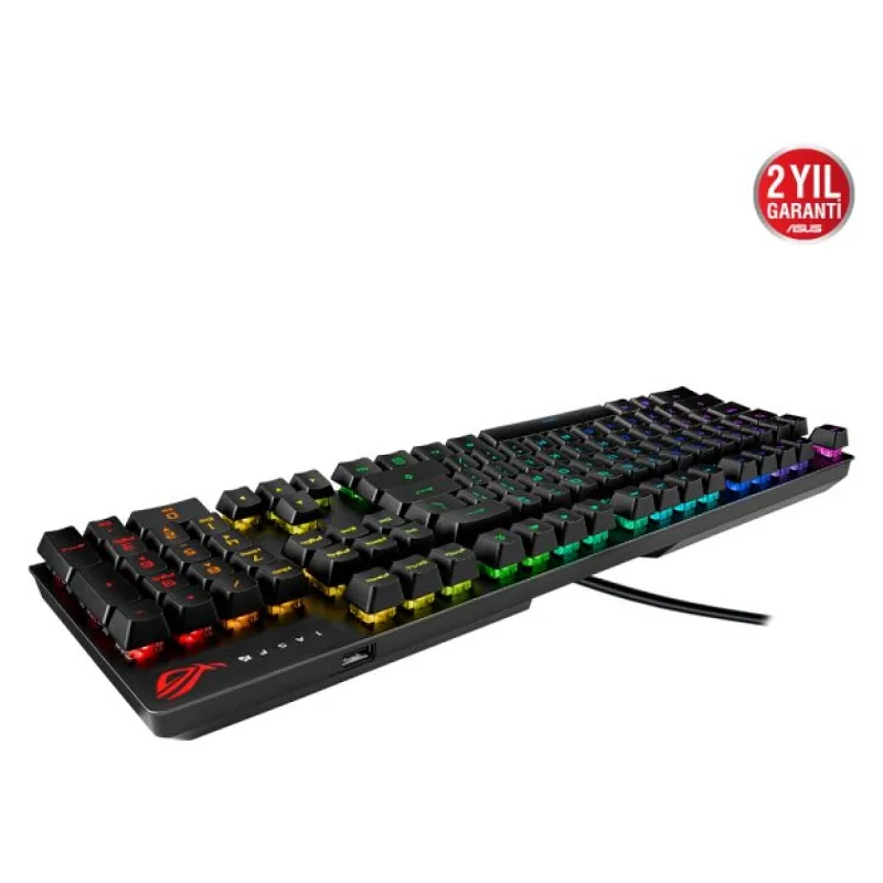 ASUS ROG Strix Scope RX Blue Switch IP57 Su Geçirmez ve Toza Dayanıklı Türkçe Optik Mekanik Gaming Klavye