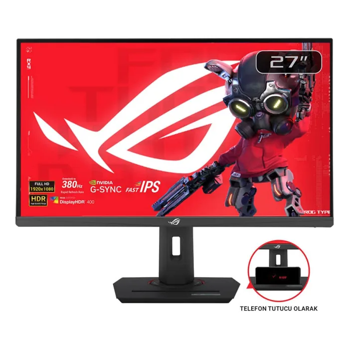 Asus Rog Strix XG279CNS 27" 0.3 ms Full HD Pivot IPS 380 Hz Oyuncu Monitörü