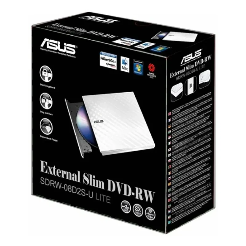 Asus Lite Slim SDRW-08D2S-U Beyaz DVD Yazıcı