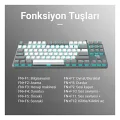 Aula F3287 Blue Switch Kablolu Mekanik Oyuncu Klavyesi