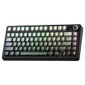 Aula F75 Max Mekanik RGB TKL Reaper Switch Kablosuz Makrolu Hot Swap Klavye Desenli Gri
