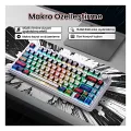 Aula F75 Mekanik Kablosuz Oyuncu Klavyesi RGB TKL Reaper Switch Hot Swap Makrolu Comic Karikatür Tasarım