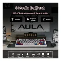 Aula F75 Mekanik Kablosuz Oyuncu Klavyesi RGB TKL Reaper Switch Hot Swap Makrolu Comic Karikatür Tasarım