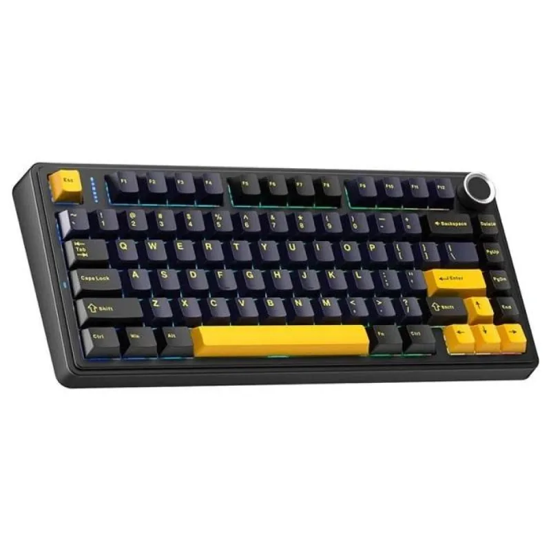 Aula F75 Mekanik Rgb Tkl Gray Switch Kablosuz Makrolu Hot Swap Klavye Siyah