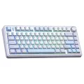 Aula F75 Mekanik RGB TKL Gray Switch Kablosuz Makrolu Hot Swap Klavye Buz Mavisi