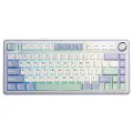 Aula F75 Mekanik RGB TKL Hot Swap GrayWood V4 Switch Kablosuz Makrolu Türkçe Q Klavye Pastel