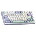 Aula F75 Mekanik RGB TKL Hot Swap GrayWood V4 Switch Kablosuz Makrolu Türkçe Q Klavye Pastel