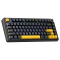 Aula F75 Mekanik RGB TKL Hot Swap GrayWood V4 Switch Kablosuz Makrolu Türkçe Q Klavye Siyah