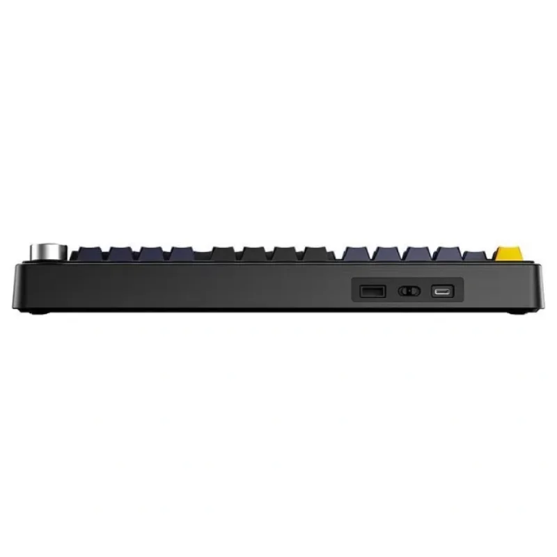 Aula F75 Mekanik RGB TKL Hot Swap GrayWood V4 Switch Kablosuz Makrolu Türkçe Q Klavye Siyah