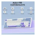 Aula F99 3 Modlu RGB Hot Swap Mekanik Reaper Switch Kablosuz Makrolu Klavye Mavi