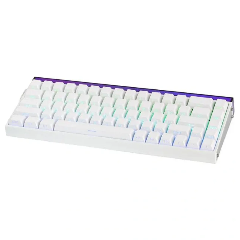 Aula Hero 68 HE Manyetik Klavye Rapid Trigger Meteor Switch 8000Hz RGB Neon TKL Hot Swap Oyuncu Klavyesi Beyaz