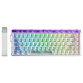 Aula Hero 68 He Manyetik Klavye Rapid Trigger Silver Switch 8000Hz RGB Neon TKL Hot Swap Oyuncu Klavyesi Şeffaf