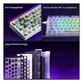 Aula Hero 68 He Manyetik Klavye Rapid Trigger Silver Switch 8000Hz RGB Neon TKL Hot Swap Oyuncu Klavyesi Şeffaf