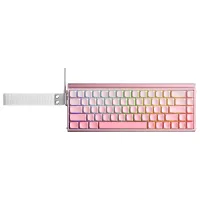 Aula Hero 68 HE Manyetik Klavye Rapid Trigger Black King Switch 8000Hz RGB Neon TKL Hot Swap Oyuncu Klavyesi Pembe