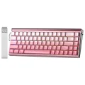 Aula Hero 68 HE Manyetik Klavye Rapid Trigger Black King Switch 8000Hz RGB Neon TKL Hot Swap Oyuncu Klavyesi Pembe