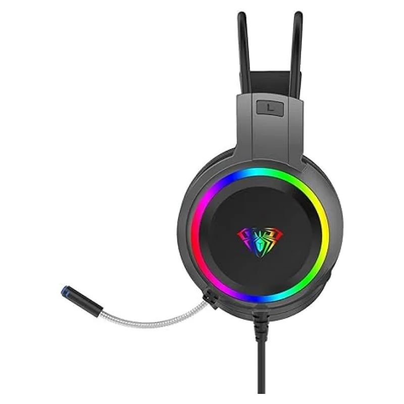 Aula S608 RGB USB Kablolu Kulak Üstü Oyuncu Kulaklığı