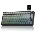 Aula S75 Pro Mekanik RGB TKL Seiya Switch Kablosuz Makrolu Hot Swap Klavye Gradyan Gri