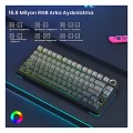 Aula S75 Pro Mekanik RGB TKL Seiya Switch Kablosuz Makrolu Hot Swap Klavye Gradyan Gri