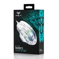 AULA S80 7200 DPI 7 TUŞLU RGP ŞEFFAF OPTİK MOUSE